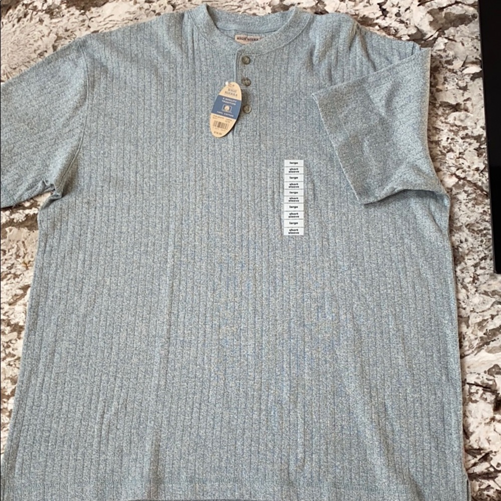 NWT High Sierra Registered Stone Blue Short Sleeve